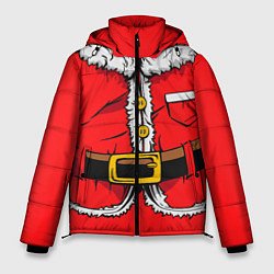 Куртка зимняя мужская Санта Клаус, цвет: 3D-красный