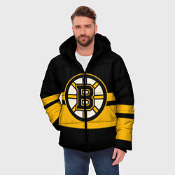 Куртка зимняя мужская BOSTON BRUINS NHL, цвет: 3D-черный — фото 2