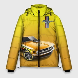 Куртка зимняя мужская Ford mustang - motorsport, цвет: 3D-красный