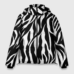 Куртка зимняя мужская Зебра, цвет: 3D-черный