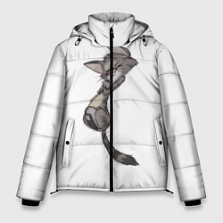 Куртка зимняя мужская Милый котя, цвет: 3D-черный