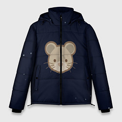 Куртка зимняя мужская Ночная мышь, цвет: 3D-черный