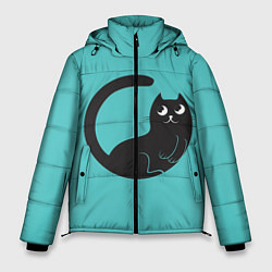 Куртка зимняя мужская Чёрный котя, цвет: 3D-черный