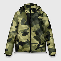 Куртка зимняя мужская Милитари, цвет: 3D-черный