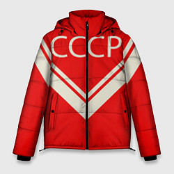 Куртка зимняя мужская СССР хоккейная форма, цвет: 3D-черный