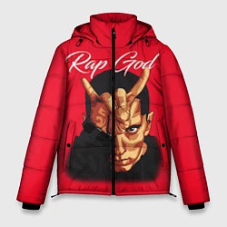 Куртка зимняя мужская EMINEM RAP GOD, цвет: 3D-черный