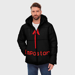 Куртка зимняя мужская Among Us, цвет: 3D-красный — фото 2