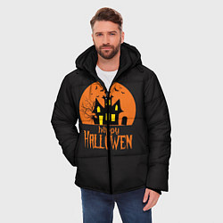 Куртка зимняя мужская Halloween, цвет: 3D-черный — фото 2