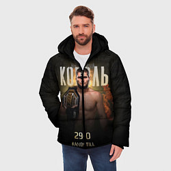 Куртка зимняя мужская Хабиб Нурмагомедов - Король v2, цвет: 3D-черный — фото 2