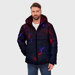 Куртка зимняя мужская Light Background, цвет: 3D-черный — фото 2