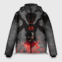 Куртка зимняя мужская Черный клевер, цвет: 3D-красный