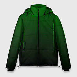 Куртка зимняя мужская Неоновые линии на градиенте, цвет: 3D-светло-серый