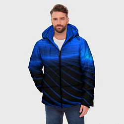 Куртка зимняя мужская Неоновые лучи, цвет: 3D-светло-серый — фото 2