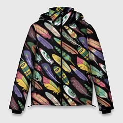 Куртка зимняя мужская Feathers, цвет: 3D-черный