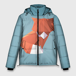Куртка зимняя мужская Лиса, цвет: 3D-черный