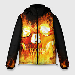 Куртка зимняя мужская Череп, цвет: 3D-черный