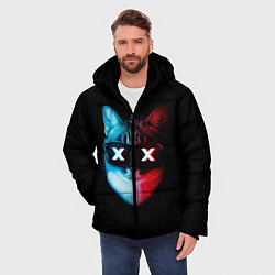Куртка зимняя мужская Кот XX, цвет: 3D-красный — фото 2