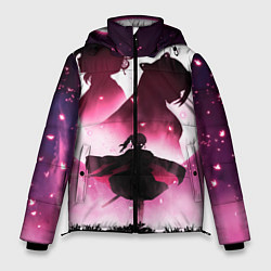 Куртка зимняя мужская Столп Бабочки, цвет: 3D-черный