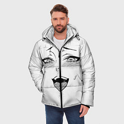 Куртка зимняя мужская Ахегао, цвет: 3D-черный — фото 2
