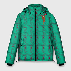 Куртка зимняя мужская Новогодний Скуби, цвет: 3D-светло-серый