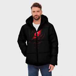 Куртка зимняя мужская Годзилла, цвет: 3D-черный — фото 2