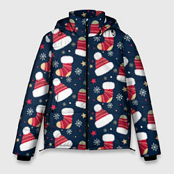 Куртка зимняя мужская Новый год 2021, цвет: 3D-светло-серый