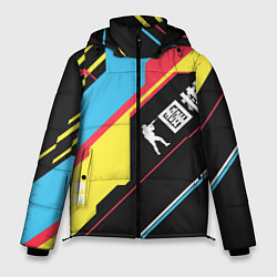 Куртка зимняя мужская Cs:go CyberSecurity Кибербезопасность, цвет: 3D-светло-серый