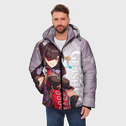 Куртка зимняя мужская GENSHIN IMPACT, БЭЙ ДОУ, цвет: 3D-черный — фото 2