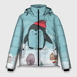 Мужская зимняя куртка Милый пингвин