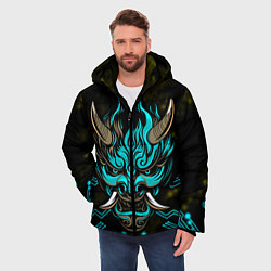 Куртка зимняя мужская SAMURAI CYBERPUNK 2077, цвет: 3D-черный — фото 2
