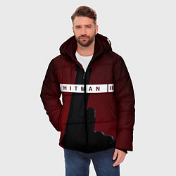 Куртка зимняя мужская Hitman III, цвет: 3D-красный — фото 2