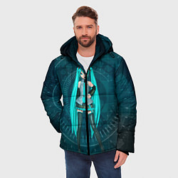 Куртка зимняя мужская Мику Хацуне, цвет: 3D-светло-серый — фото 2