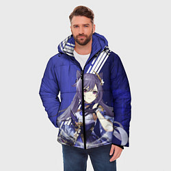 Куртка зимняя мужская Genshin Impact, цвет: 3D-светло-серый — фото 2