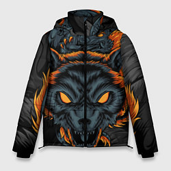 Мужская зимняя куртка Волк и дракон