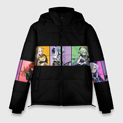 Куртка зимняя мужская Genshin Impact - Полоса, цвет: 3D-черный