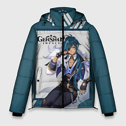 Куртка зимняя мужская Кэйа - Genshin Impact, цвет: 3D-черный