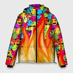 Куртка зимняя мужская SLAVA MARLOW - Смайлики, цвет: 3D-красный