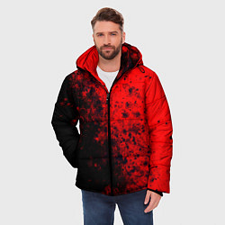 Куртка зимняя мужская Пятна Крови, цвет: 3D-черный — фото 2