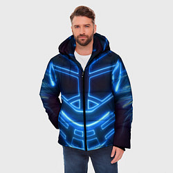 Куртка зимняя мужская Неоновая броня Neon Armor, цвет: 3D-красный — фото 2