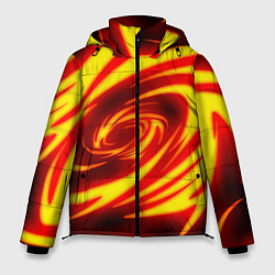 Куртка зимняя мужская ОГНЕННЫЕ ВОЛНЫ FIRE STRIPES, цвет: 3D-черный