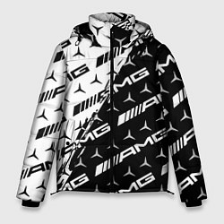 Куртка зимняя мужская MERCEDES BENZ AMG, цвет: 3D-светло-серый
