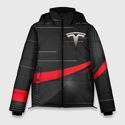 Куртка зимняя мужская TESLA ABSTRACT ТЕСЛА СПОРТ, цвет: 3D-красный
