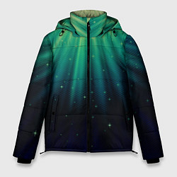 Куртка зимняя мужская Сияние 3D, цвет: 3D-черный