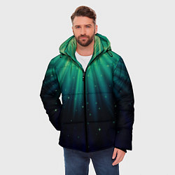 Куртка зимняя мужская Сияние 3D, цвет: 3D-черный — фото 2