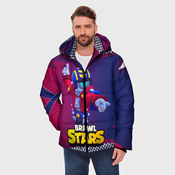 Куртка зимняя мужская STU СТУ Brawl Stars, цвет: 3D-светло-серый — фото 2