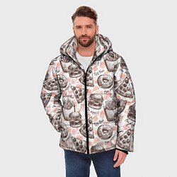 Куртка зимняя мужская Фастфуд Fast food, цвет: 3D-светло-серый — фото 2