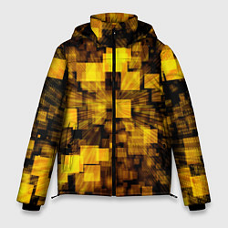 Куртка зимняя мужская Неоновый взрыв, цвет: 3D-черный