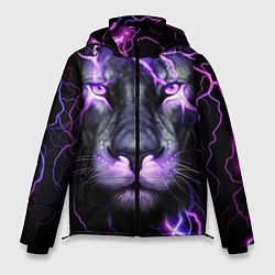 Куртка зимняя мужская НЕОНОВЫЙ ЛЕВ NEON LION, цвет: 3D-светло-серый
