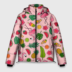 Куртка зимняя мужская Фламинго Лето, цвет: 3D-черный