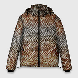 Куртка зимняя мужская Snake skin, цвет: 3D-черный